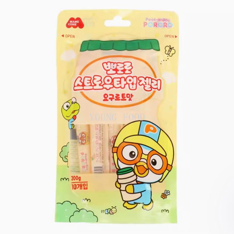 Free shipping Malaysian imported snack food, water jelly, Bole, 200g of various fruit-flavored jelly sticks details Picture