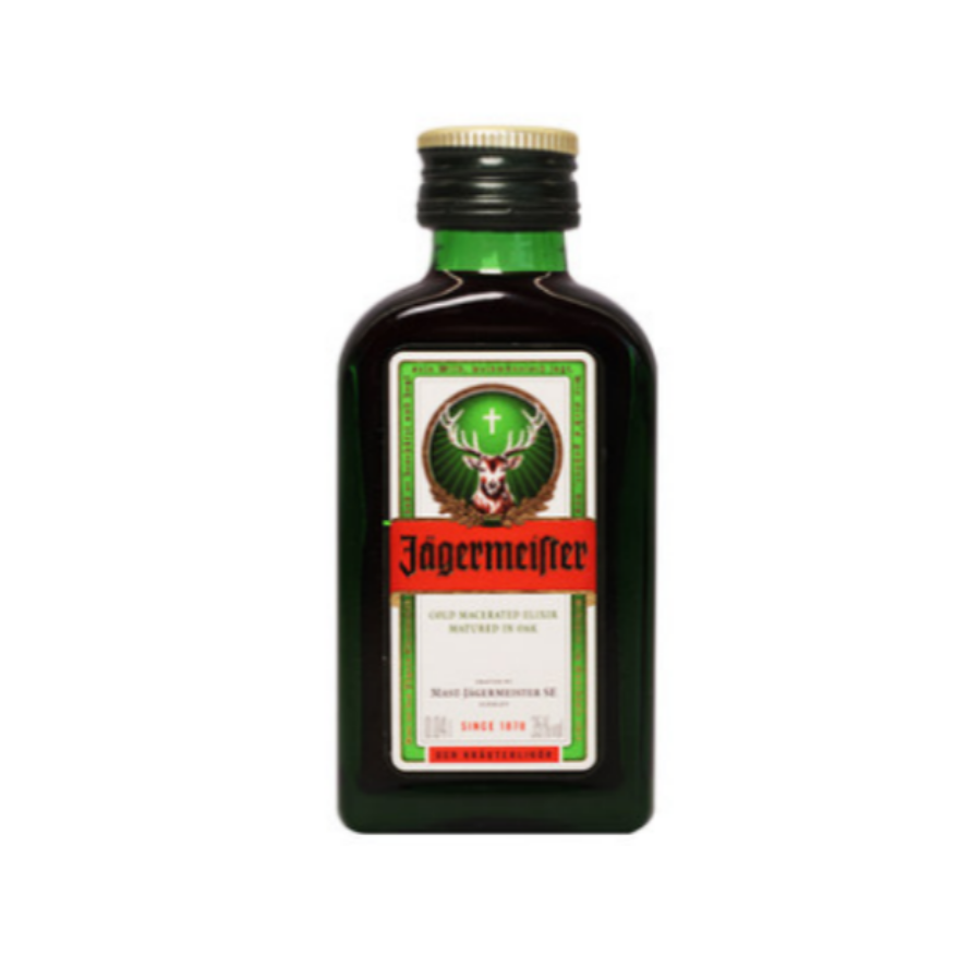 批发包邮德国进口洋酒干邑白兰地野格利口酒40ml 玻璃瓶小酒版