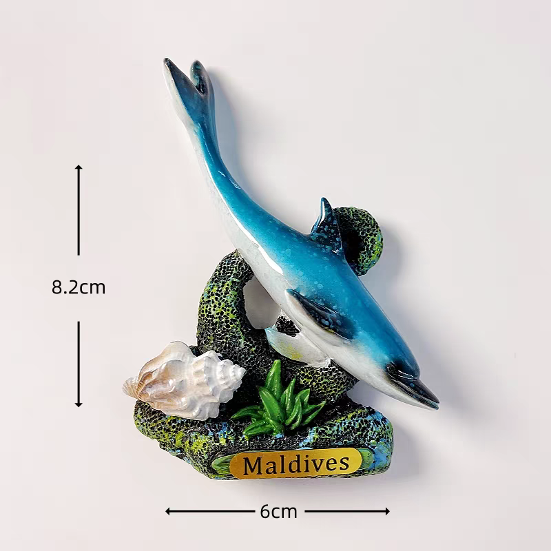 A series of creative hand-painted three-dimensional Marine animal decorative items and magnetic fridge magnets for Marine tourism souvenirs in Maldives, South America and other places detail image 19
