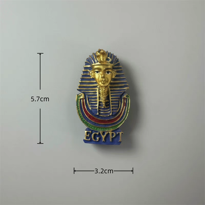 Ancient Egyptian resin magnetic fridge magnets, incense burner handicrafts, figure cultural and creative gifts, diy resin fish tail handicrafts, resin handicrafts collection, tourist souvenirs detail image 8