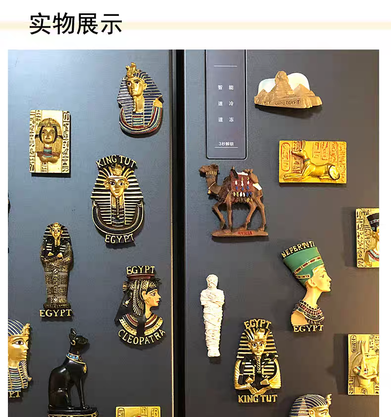 Ancient Egyptian resin magnetic fridge magnets, incense burner handicrafts, figure cultural and creative gifts, diy resin fish tail handicrafts, resin handicrafts collection, tourist souvenirs Application Scenario