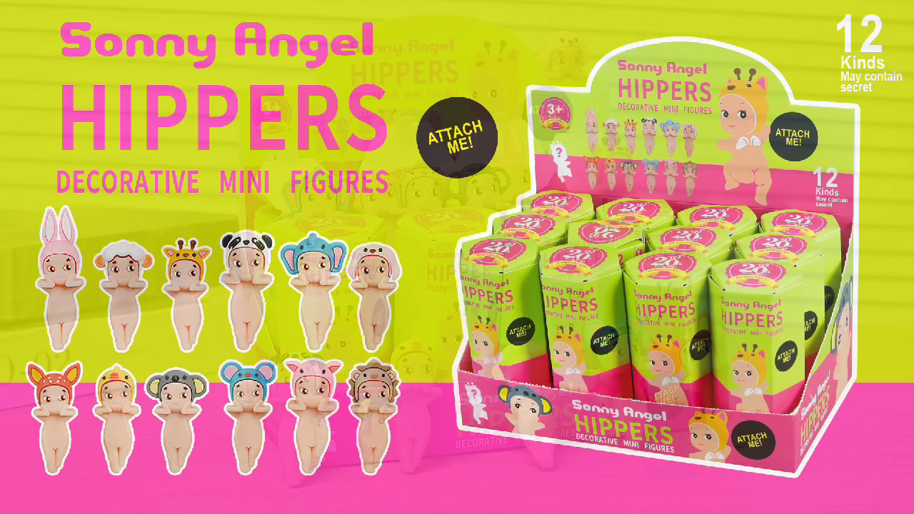 跨境新品盲盒套装趴趴天使装饰公仔手办手机桌面贴贴产品图