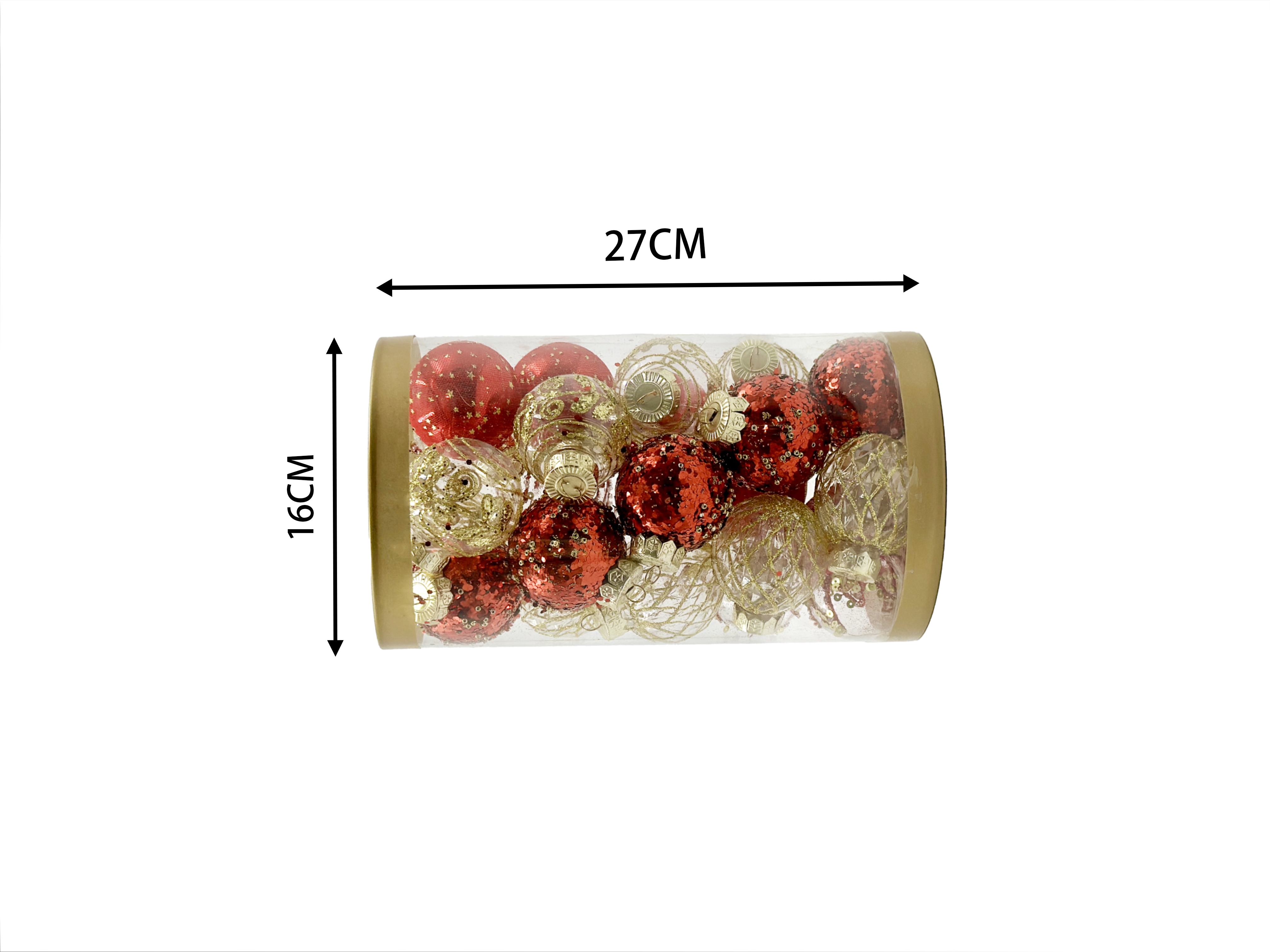 6CM 25PCS 抗压桶龙游盛佳工艺圣诞挂架圣诞树装饰品高端抗摔工艺详情7