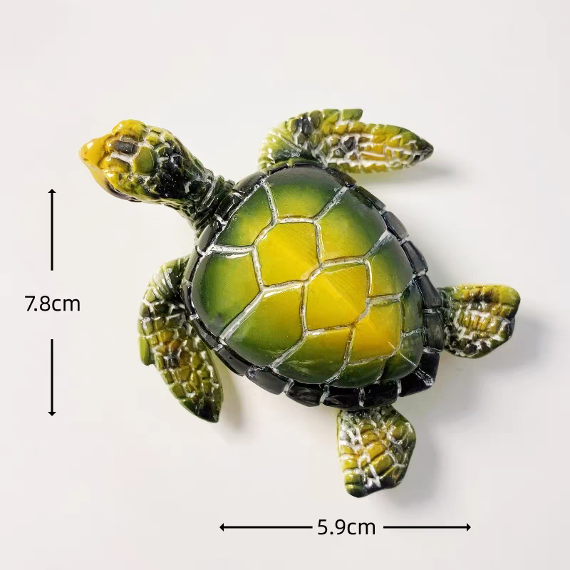 A series of creative hand-painted three-dimensional Marine animal decorative items and magnetic fridge magnets for Marine tourism souvenirs in Maldives, South America and other places detail image 16