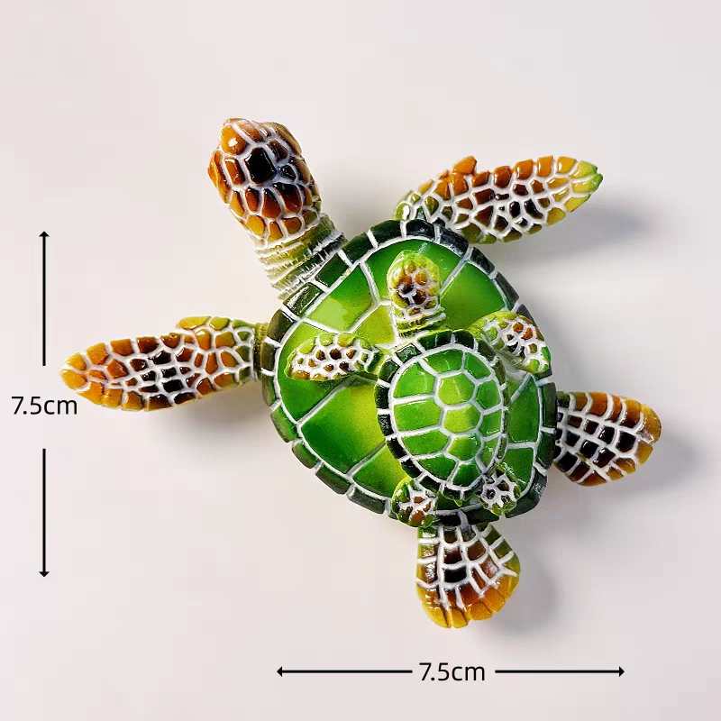 A series of creative hand-painted three-dimensional Marine animal decorative items and magnetic fridge magnets for Marine tourism souvenirs in Maldives, South America and other places detail image 13