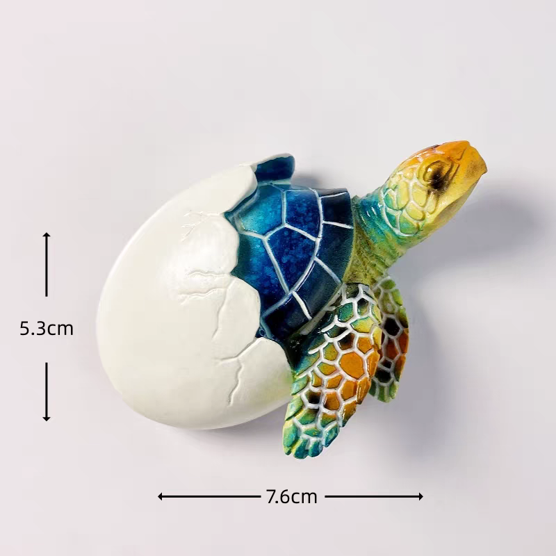 A series of creative hand-painted three-dimensional Marine animal decorative items and magnetic fridge magnets for Marine tourism souvenirs in Maldives, South America and other places detail image 20
