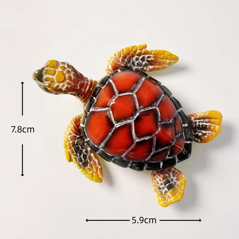 A series of creative hand-painted three-dimensional Marine animal decorative items and magnetic fridge magnets for Marine tourism souvenirs in Maldives, South America and other places detail image 17