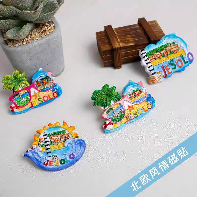 Africa, South America, Kenya, Egypt, Uganda, Mauritius, South Africa, Morocco, Cape Town, decorative stickers, resin, creative refrigerator, magnetic stickers, travel souvenirs, souvenirs and handicrafts detail image 2