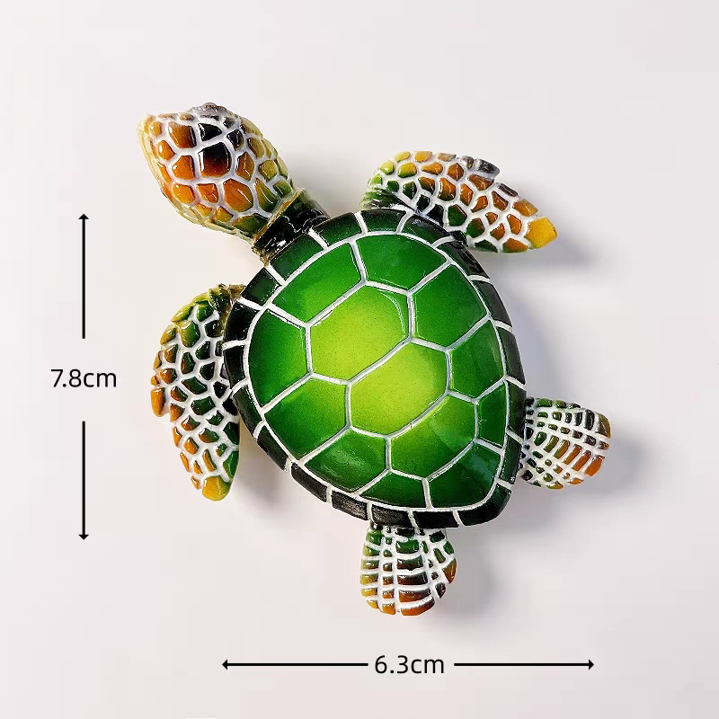 A series of creative hand-painted three-dimensional Marine animal decorative items and magnetic fridge magnets for Marine tourism souvenirs in Maldives, South America and other places detail image 15