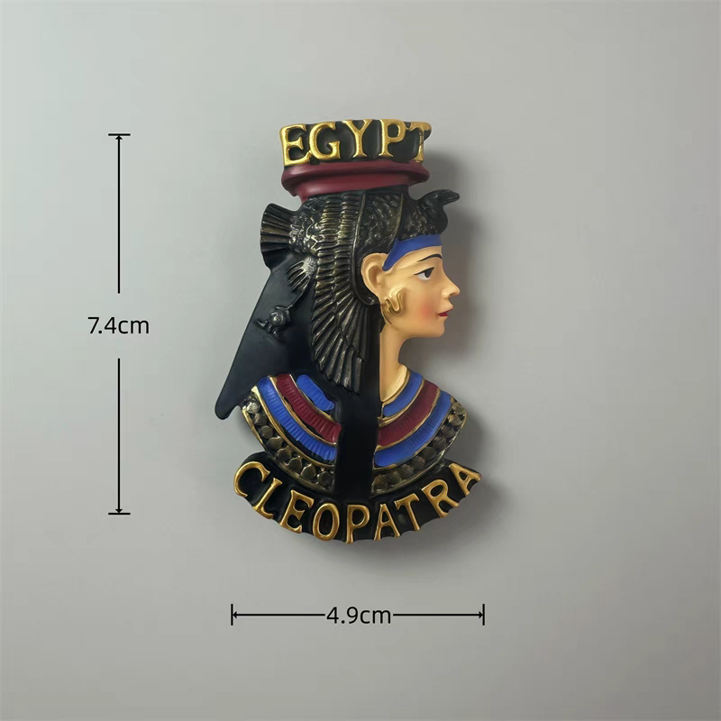 Ancient Egyptian resin magnetic fridge magnets, incense burner handicrafts, figure cultural and creative gifts, diy resin fish tail handicrafts, resin handicrafts collection, tourist souvenirs detail image 9