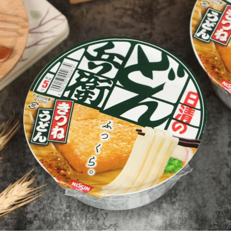 Free shipping wholesale Japanese Nissin Hibei Tempura Udon Bowl Noodles, soba Bowl Noodles, Oil Tofu Udon Bowl Noodles 14# details Picture