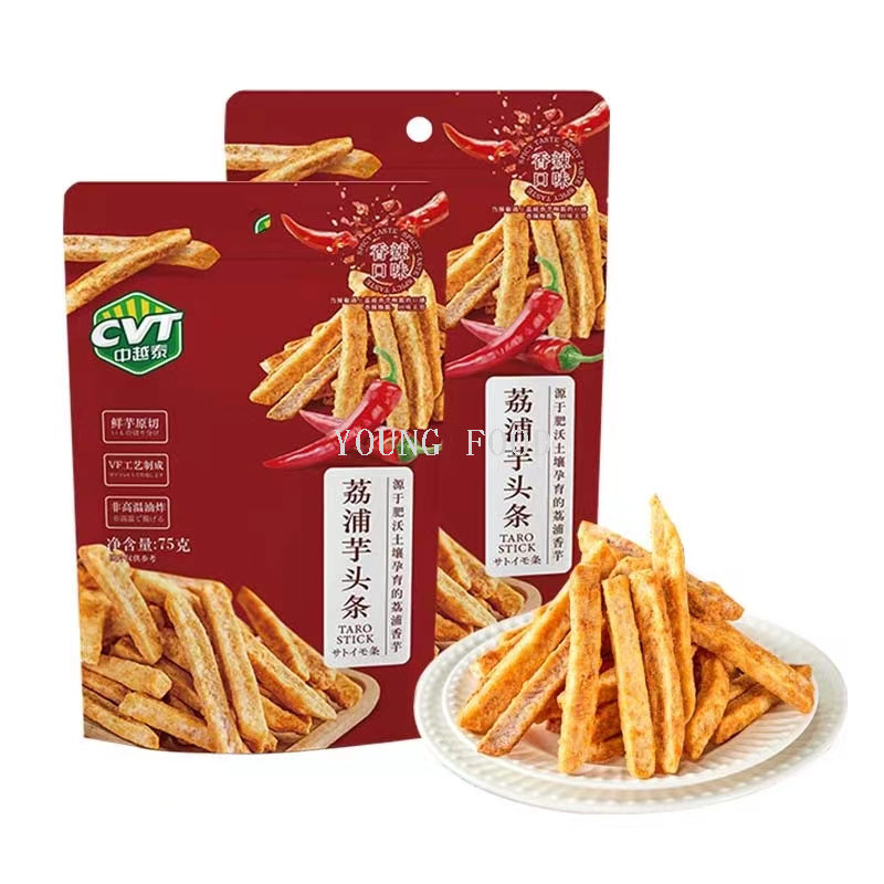 批发包邮休闲食品水果干零食CVT香辣味芋头酥75g下酒菜小吃点心产品图