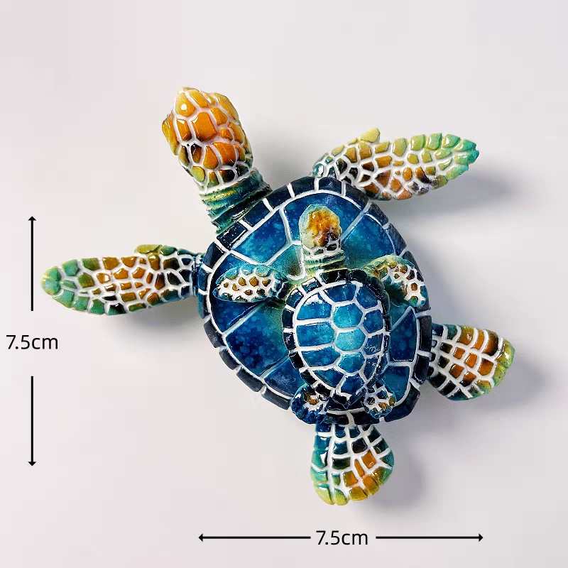 A series of creative hand-painted three-dimensional Marine animal decorative items and magnetic fridge magnets for Marine tourism souvenirs in Maldives, South America and other places detail image 14