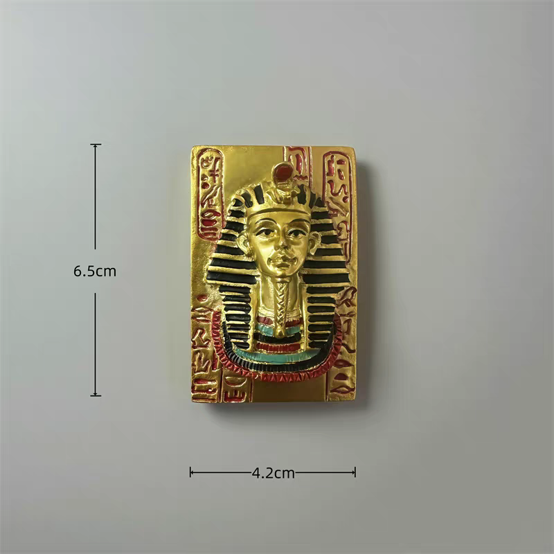 Ancient Egyptian resin magnetic fridge magnets, incense burner handicrafts, figure cultural and creative gifts, diy resin fish tail handicrafts, resin handicrafts collection, tourist souvenirs detail image 7