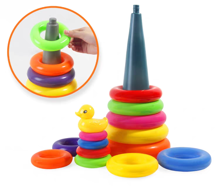 宝宝早教益智彩虹塔套圈圈叠叠乐玩具宝宝儿童婴幼儿层层叠详情图5