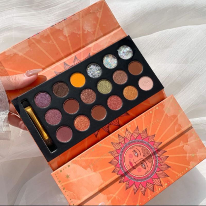 情绪眼影盘18色亮片闪粉土豆泥珠光哑光太阳眼影盘02