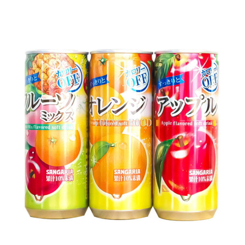 Wholesale free shipping of original Japanese imported juice, snack foods, drinks, SANGARIA orange-flavored beverage 240g Item Picture