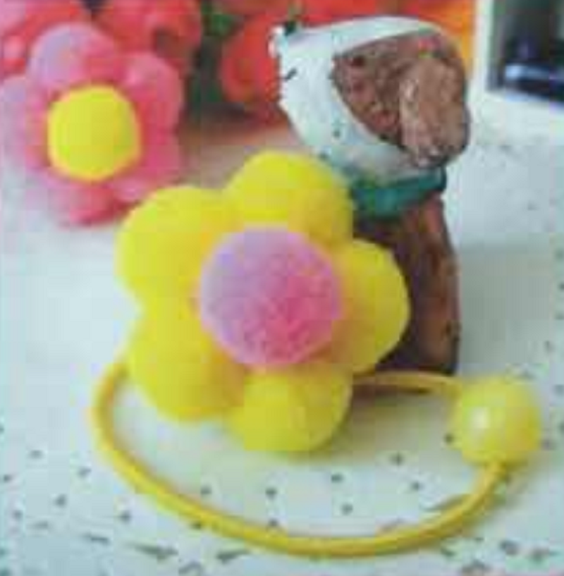 毛球小花饰品配件高弹毛球花朵颜色多选