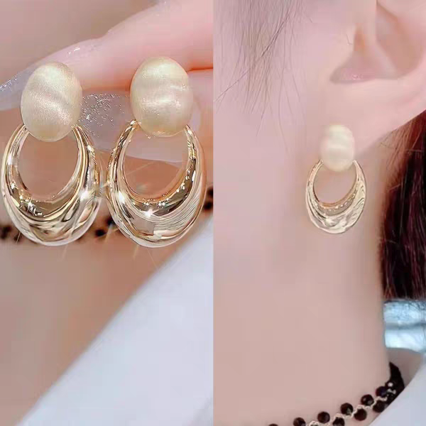 2025 New bestsellers, high-end and elegant earrings, silver needle earrings, super popular women's light luxury fashion, unique and beautiful stud earrings, 109 accessories, stud earrings Application Scenario