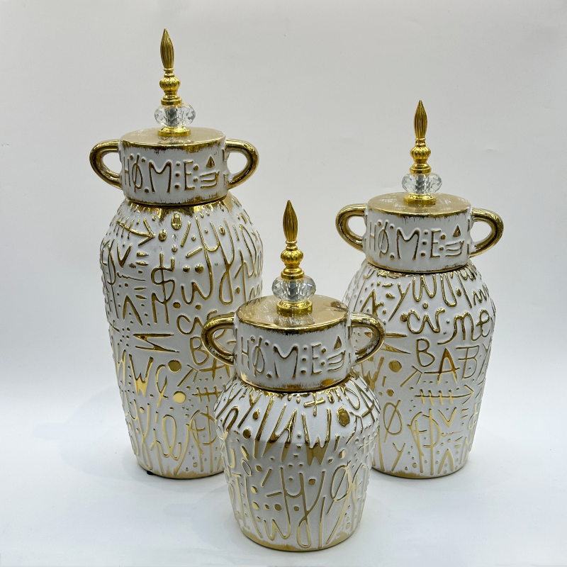 New high-end retro Chinese ceramic vase handicrafts, living room TV cabinet ornaments, dining room entrance table, dried fresh flower decorative ornaments, flower arrangements, light luxury decorative ornaments, flower art, living room dining table ornaments, realistic flower arrangement pottery