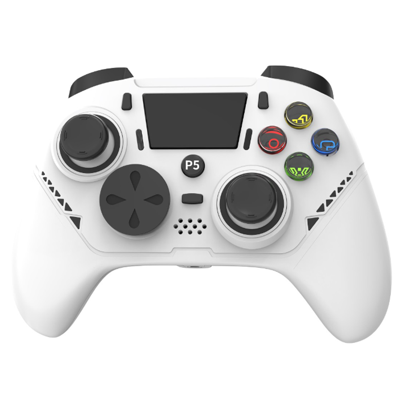 Factory PS4 private mold cross-border exclusive PS4 wireless Bluetooth controller with six-axis dual vibration, four small parts and light