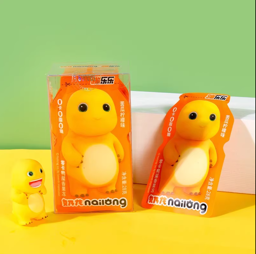 批发包邮蹦乐乐&奶龙青梅果冻百香果味280g水果冻休闲食品零食详情7