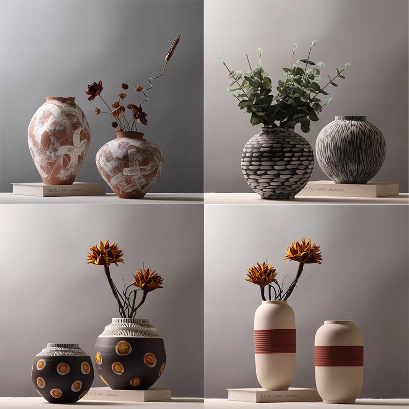 Craft gifts, ceramic cellophane vases, decorative vases, aromatherapy ornaments, home furnishings, creative craft ceramic vases, ceramic vases detail image 3