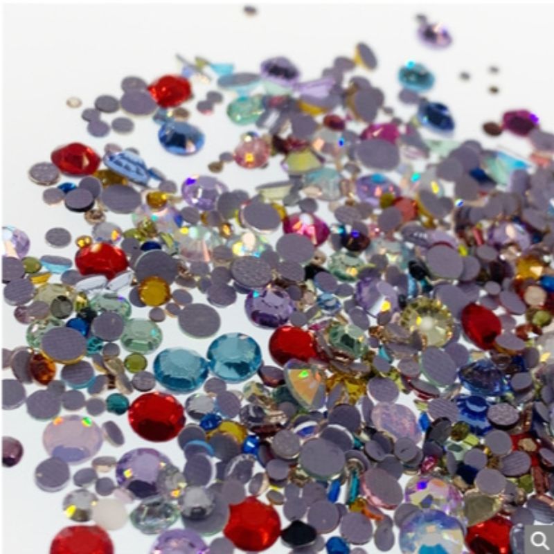 ss12混装平底水钻烫钻 混色烫钻diy饰品配件