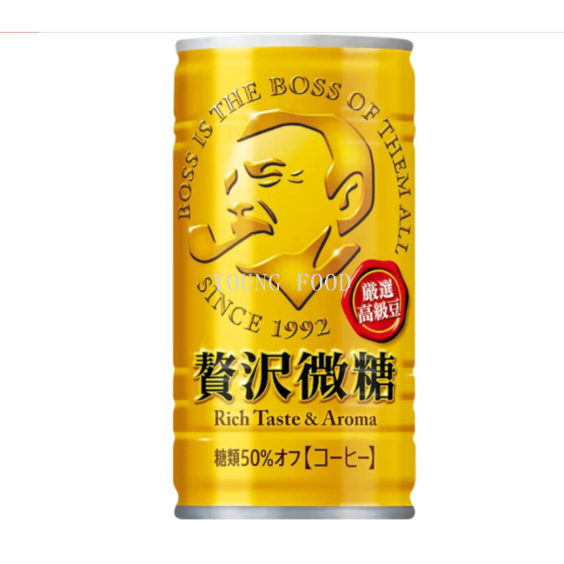 Wholesale free shipping, original imported Japanese snack food, Suntory BOSS micro sugar coffee beverage 185g
