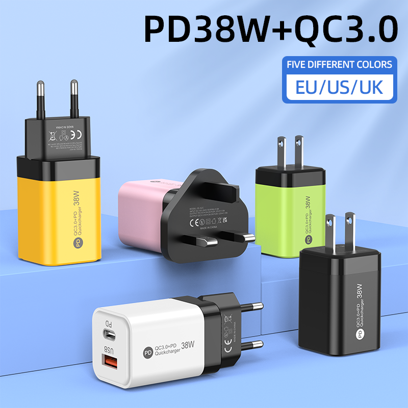 69-AC SUOGE mobile phone and Tablet Fast Charging Charger Set, multi-functional charging head, charging cable combination, fast charging equipment 38w details Picture