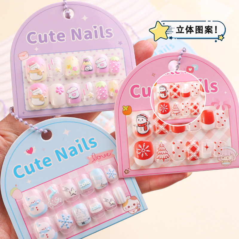 儿童合金戒指/指甲片儿童短款可爱/凤绳/地摊货/美术手工产品图