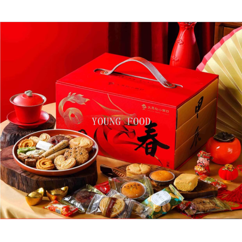 批发包邮台湾进口春节礼品伴手礼大礼包礼物春-糕点饼干礼盒717克