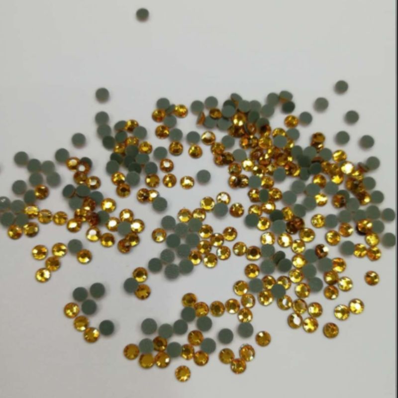 SS6双面黄色玻璃烫钻