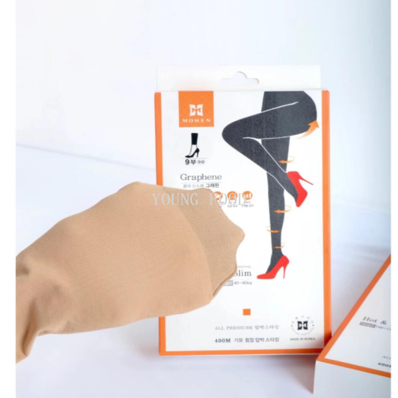 批发包邮韩国进口女士 400D瘦~腿袜石墨烯发热连裤打底裤9分丝袜