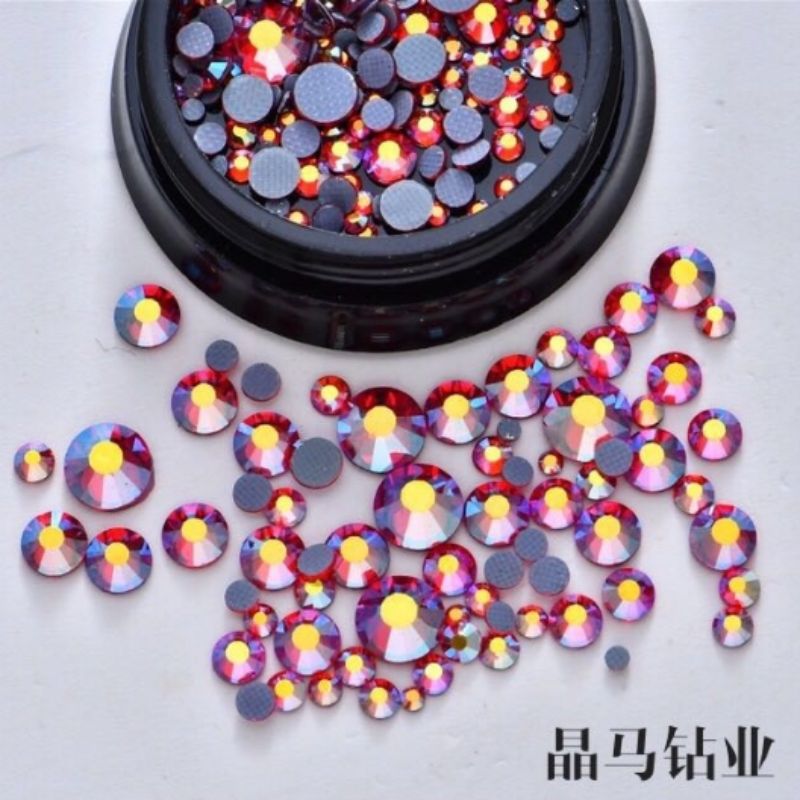 水红色SS20仿奥钻精品钻服装辅料