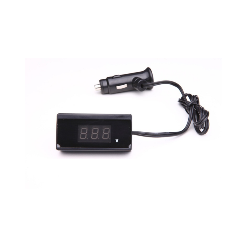 汽车电压表 汽车数字电压表 车载电压表 带线 数显 电压表