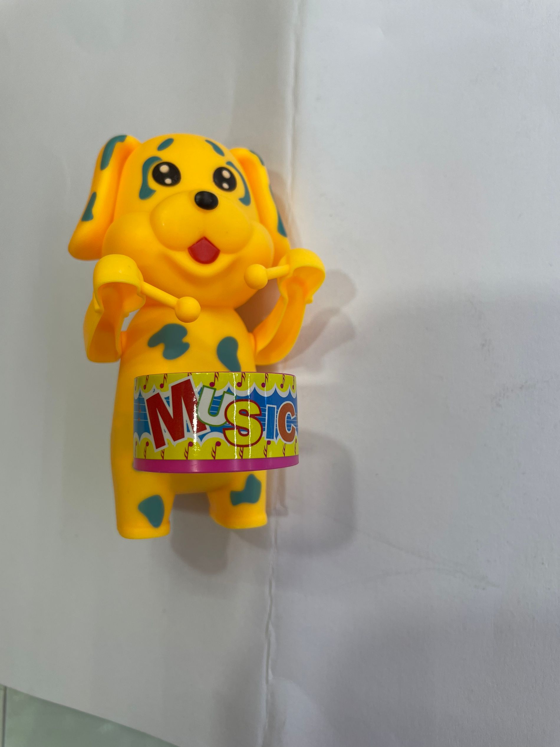 儿童玩具动物敲鼓小狗模型OPP袋装细节图