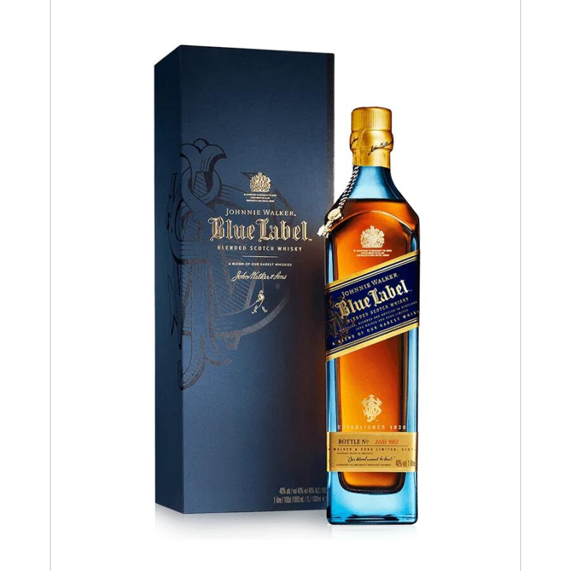 英国原装进口洋酒白兰地烈酒尊尼获加蓝方700ml JohnnieWalker