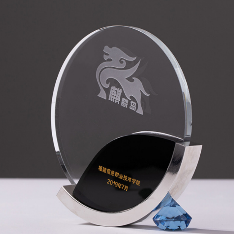 创意水晶奖杯定制定做金属树脂奖杯奖牌员1