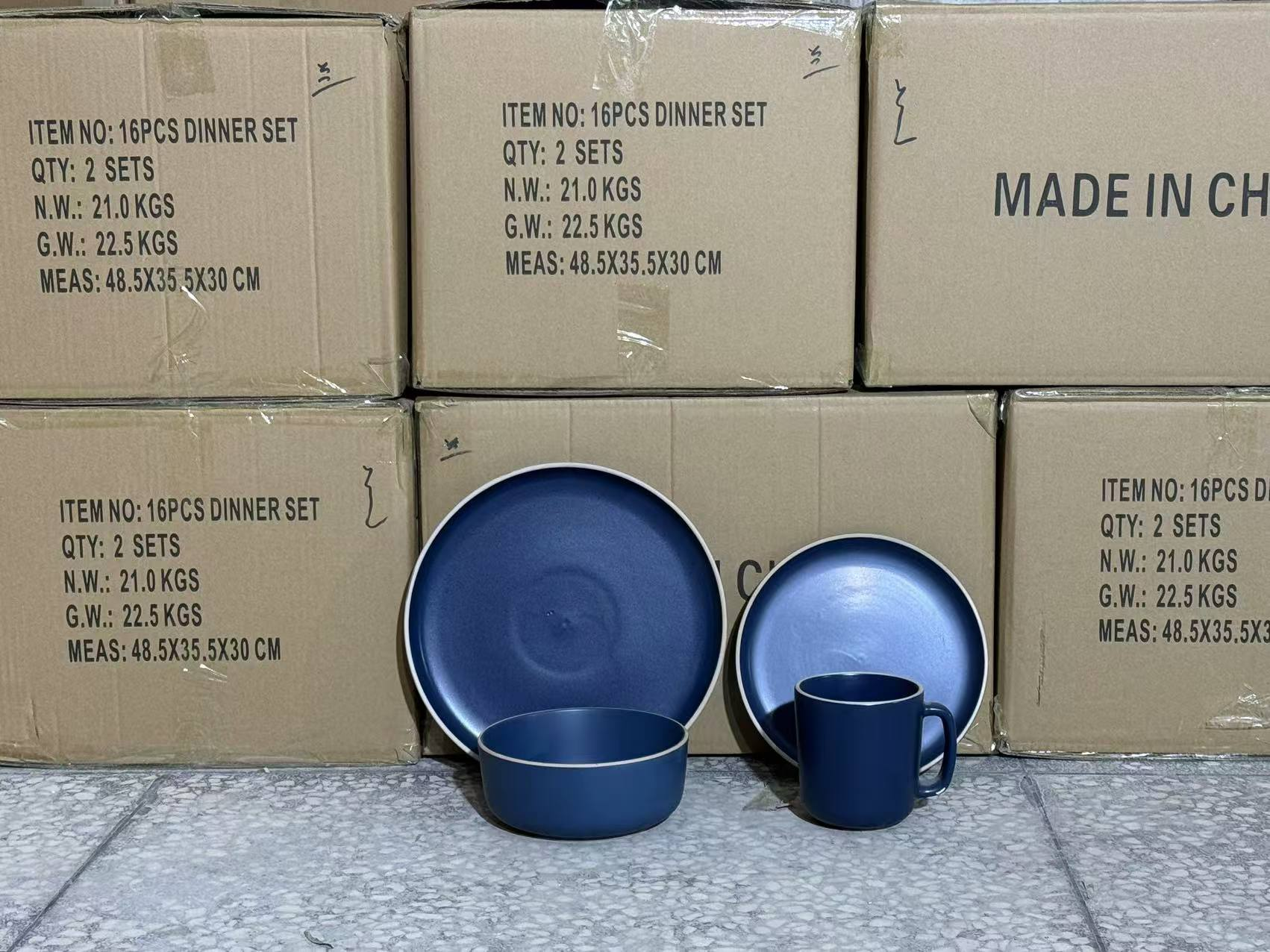 16件套陶瓷餐具彩色盒装精致礼品陶瓷餐具套装陶瓷餐具套装