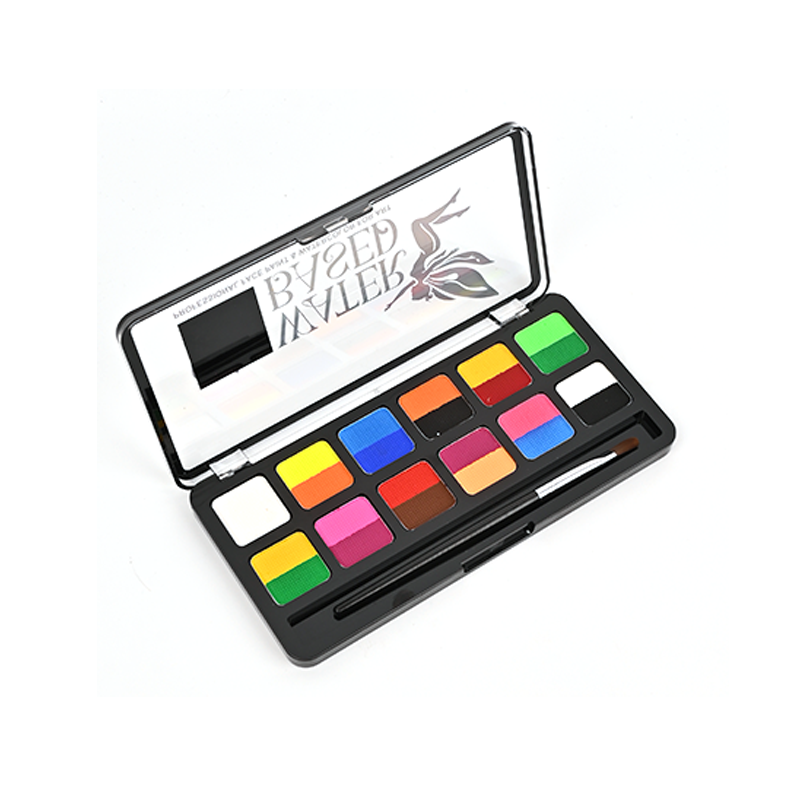 Huaba Rainbow Stripe Body Painting Face Color Washable Festival Stage Opera Children's Face Painting Paint (H2107) Specification image