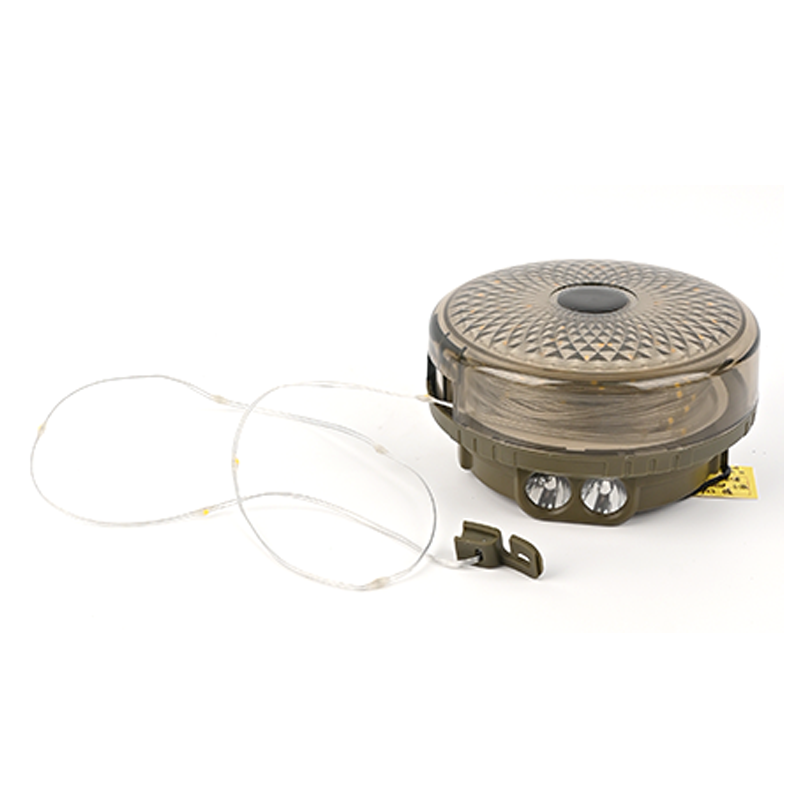 跨境新款太阳能20米照明露营灯卷尺收纳LED野营灯串帐篷应急氛围