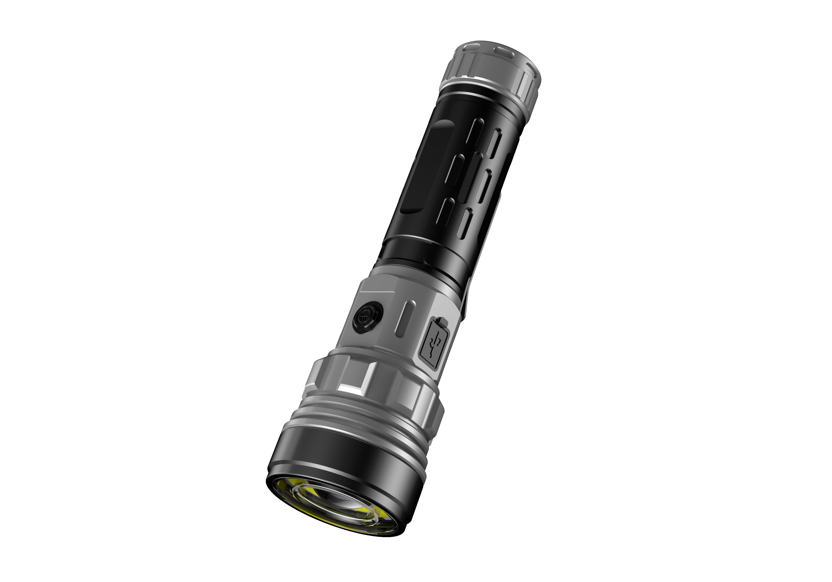 X118 Aluminum flashlight, USB charging, aluminum alloy flashlight, high-brightness long-range white laser flashlight, COB strong light flashlight - hold it together for home and outdoor use pic 19