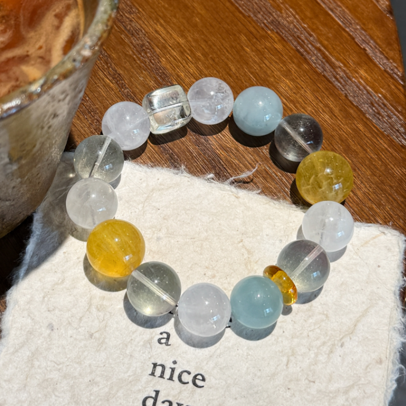 水晶陶瓷沉香手串文玩手饰多款可选天然材质时尚潮流搭配精品礼品