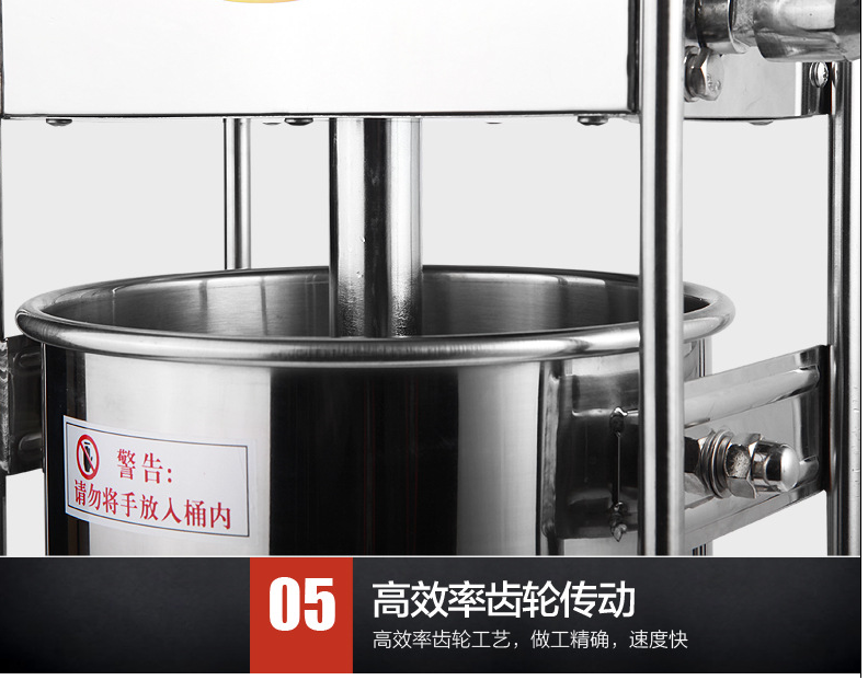 10L立式不锈钢灌肠机 商用多功能灌腊肠机手摇灌香肠机批发详情9