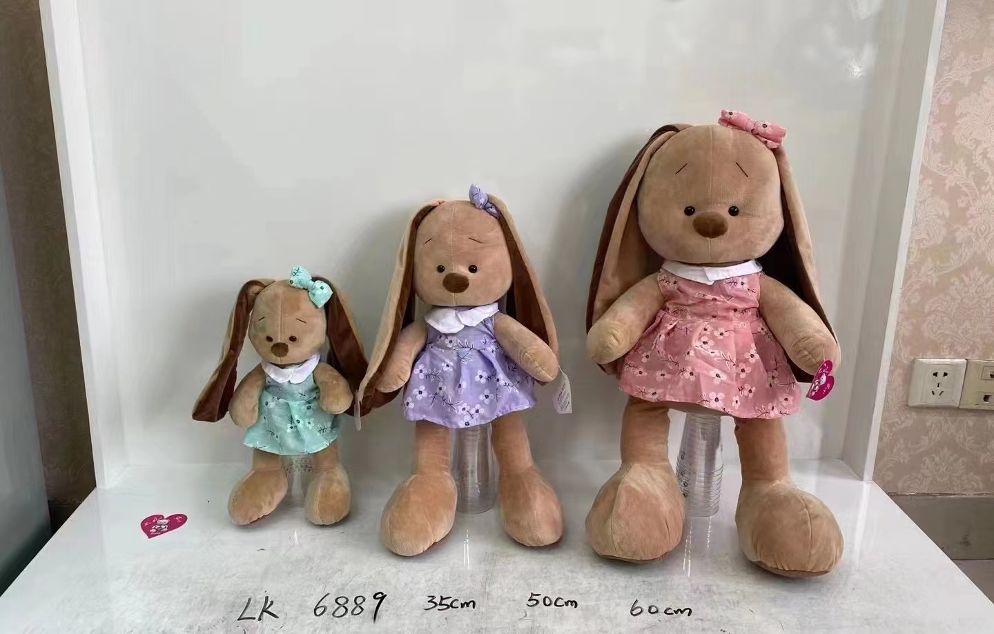 This is a high-quality plush toy doll with a flower-patterned dress that children all love details Picture