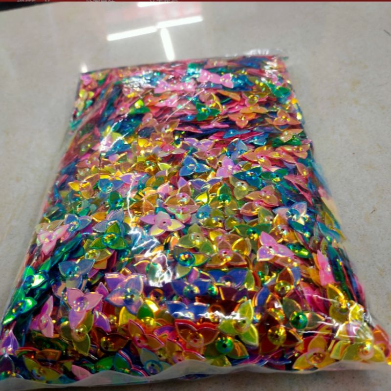 彩色三叶扇辅料装饰异性服装辅料diy饰品装饰