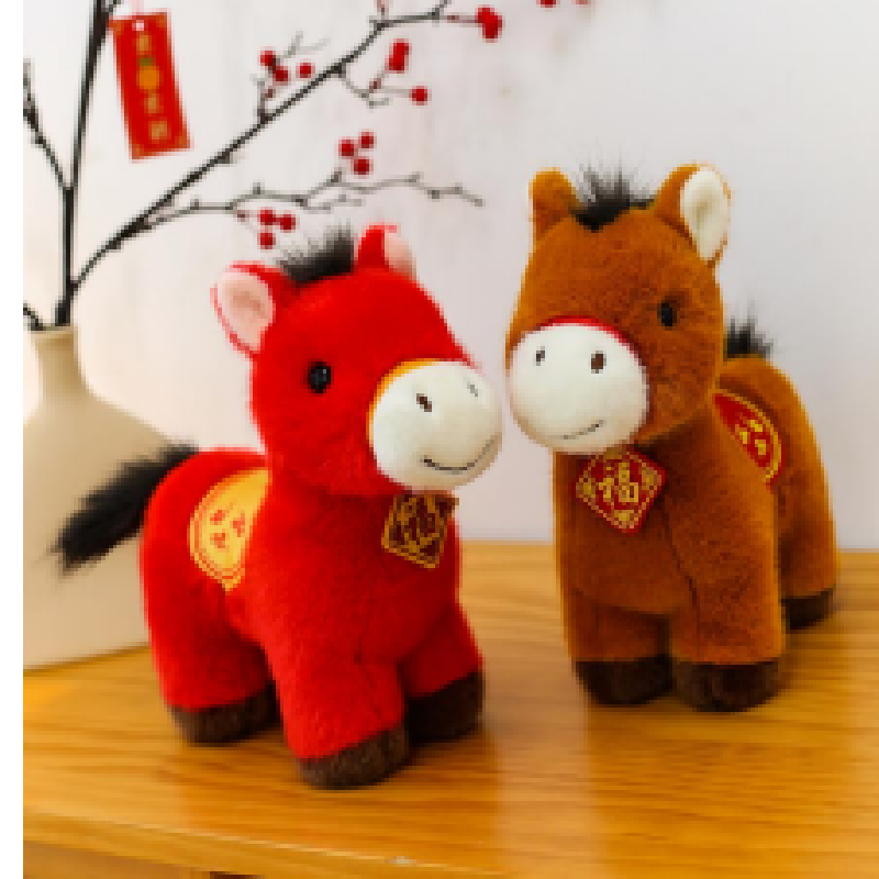品优毛绒玩具公仔玩偶儿童都喜欢的金貂福牌马