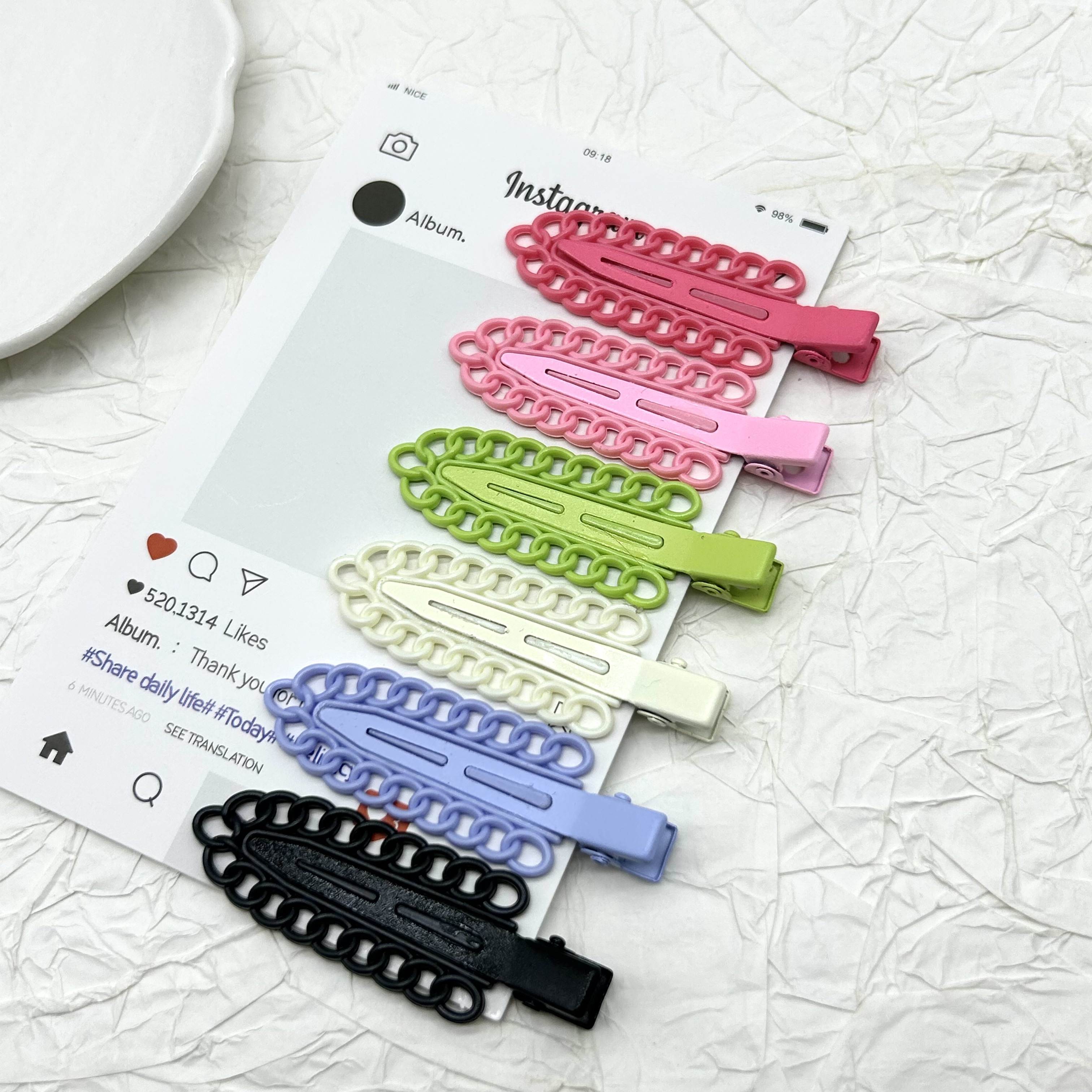 创意饰品精美发饰 发夹 多款式可选 夹子持久固定不易滑落发夹发饰发卡创意饰品链条夹子产品图