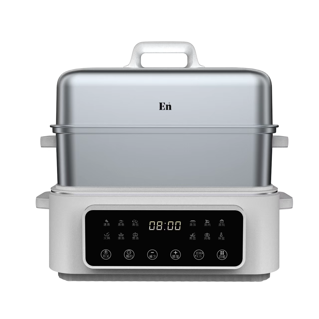 Cuko Electric Steamer, Household Stainless Steel Steaming And Stewing Pot, Water Steamer Cup, Seafood Electric Steamer Box, Cooking Pot